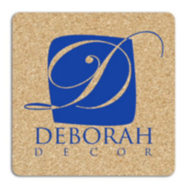 Custom 4" Square Cork Coaster main image
